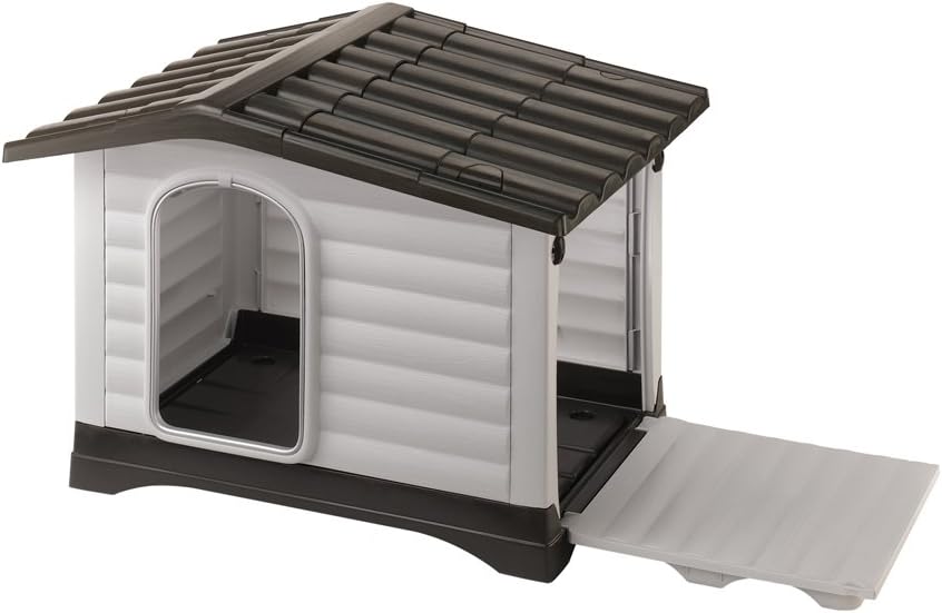 Discover Comfort: The Ferplast Dog Villa - Perfect Indoor/Outdoor Retreat for Small Dogs!