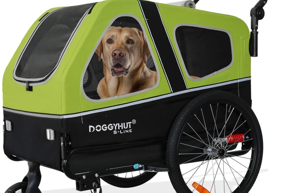 Discover the DOGGYHUT® S-Line XL: The Ultimate Pet Bike Trailer & Stroller for Your Furry Friend!