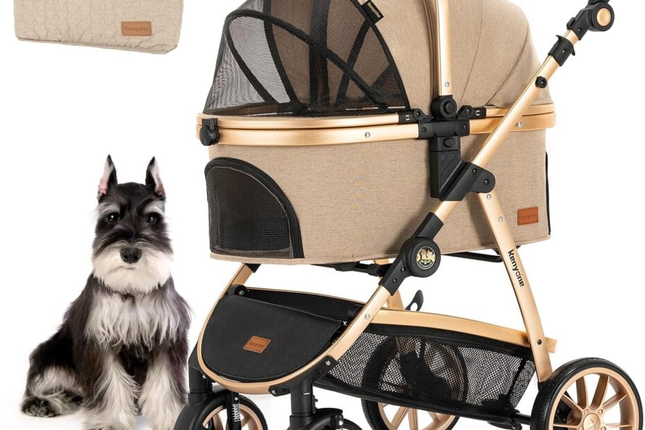 Discover the Kenyone 3-in-1 Pet Stroller: Luxury Comfort for Your Furry Friends!