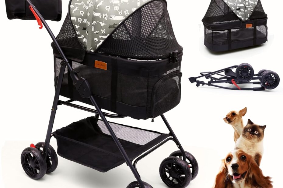 Discover the Ultimate Pet Stroller: Compact, Versatile & Convenient for Small Dogs!