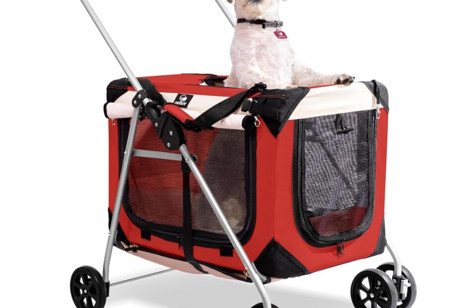 Discover the Ultimate Pet Stroller: Perfect for 2 Cats or Small Dogs!