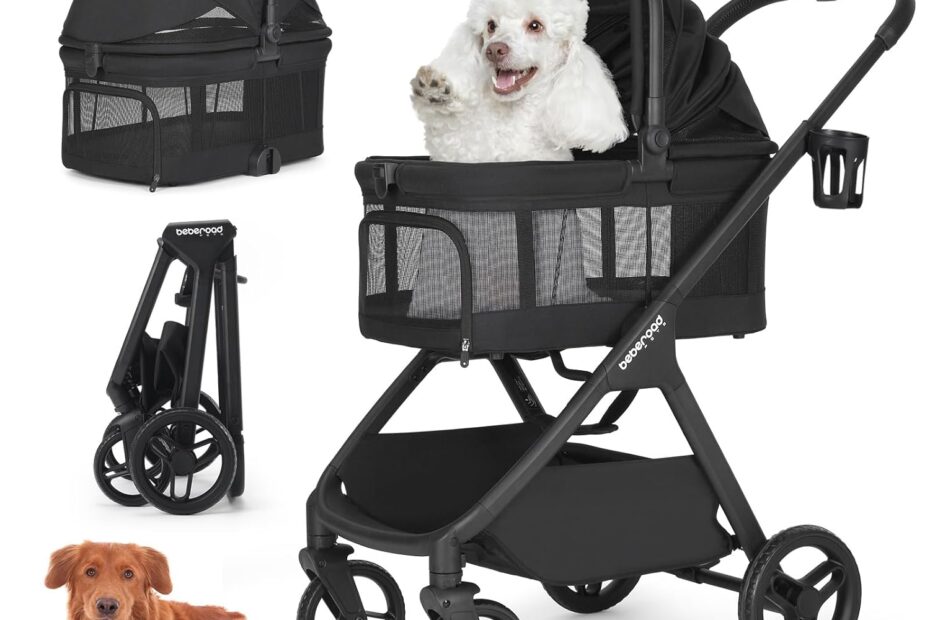 Discover the X-5 Luxury Pet Stroller: Comfort & Style for Your Furry Friends!