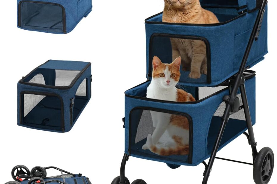 Easy Travels: The BDL Double Dog Stroller for Happy Pets!