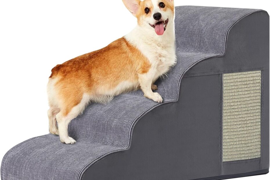 Elevate Your Pet's Access: Review of 4-Step Dog Stairs for Small Dogs