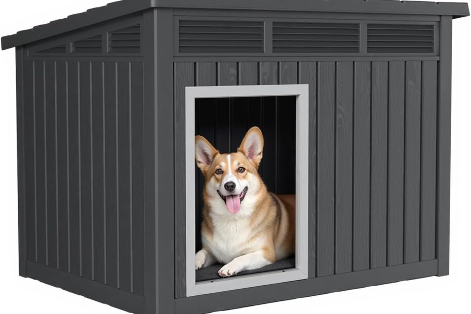 Elevate Your Pet's Comfort: The Ultimate Indoor Dog House with Hydraulic Roof!