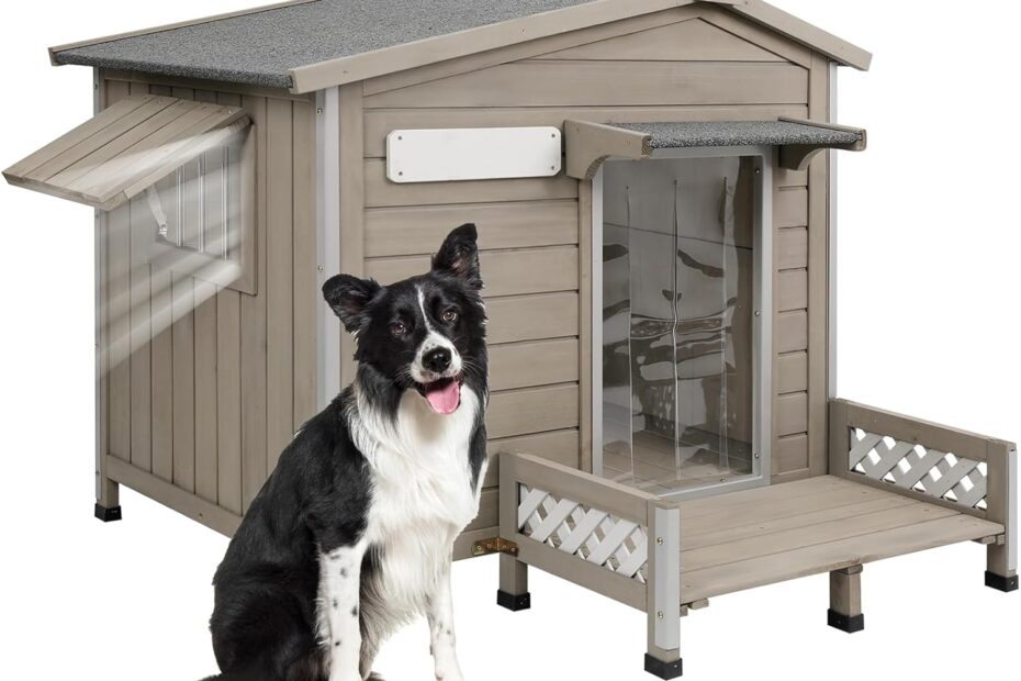 Elevate Your Pup's Comfort: Review of the 41" Large Dog House with Porch