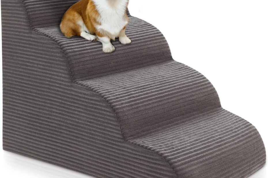 Elevate Your Pup's Comfort: Review of the Curved Dog Stairs Ramp for High Beds