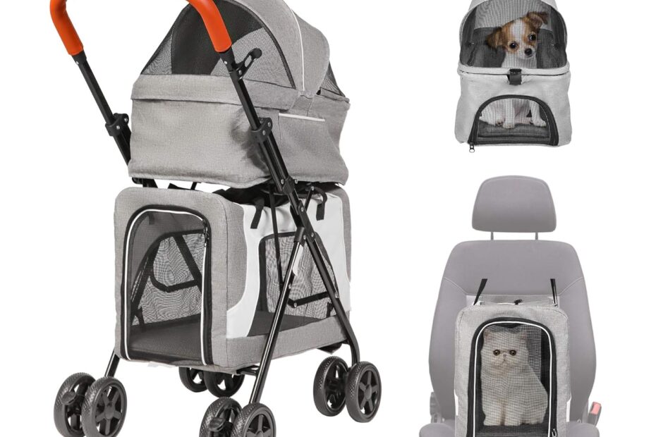Explore Comfort on the Go: LUCKYERMORE Double Pet Stroller Review