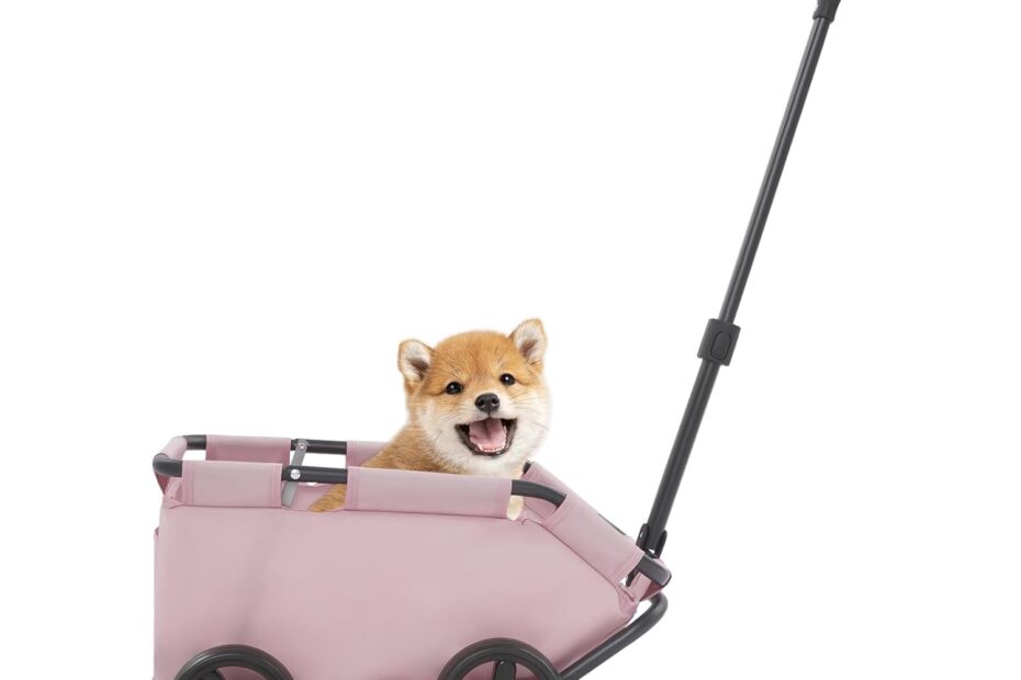 Explore Freedom with the Pink Portable Dog Stroller: Your Ultimate Pet Travel Companion!