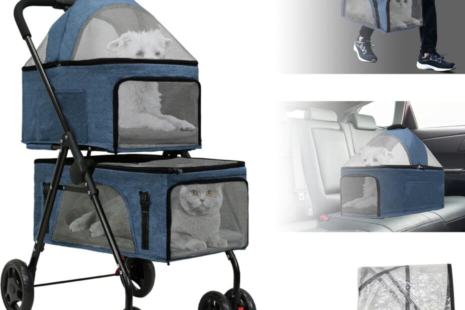Explore the BestHLS Double Pet Stroller: The Perfect Travel Companion for Your Furry Friends!