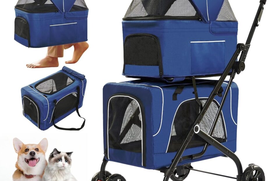 Explore the Double Dog 3-in-1 Stroller: Perfect for Pet Adventures!