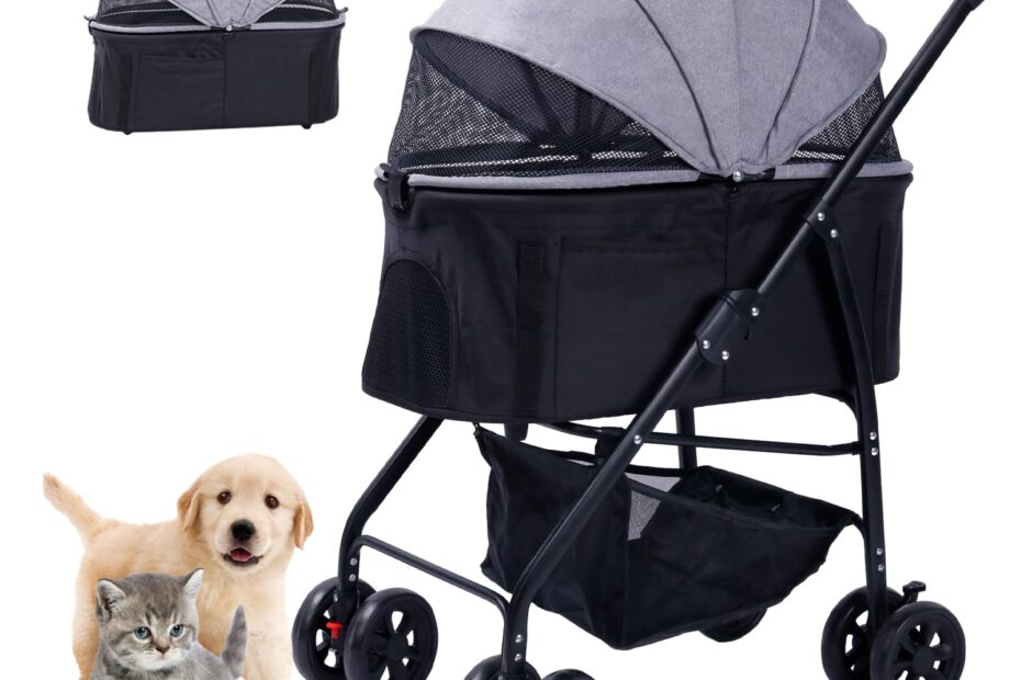 Explore the Outdoors: The Ultimate 3-in-1 Dog & Cat Stroller Review!