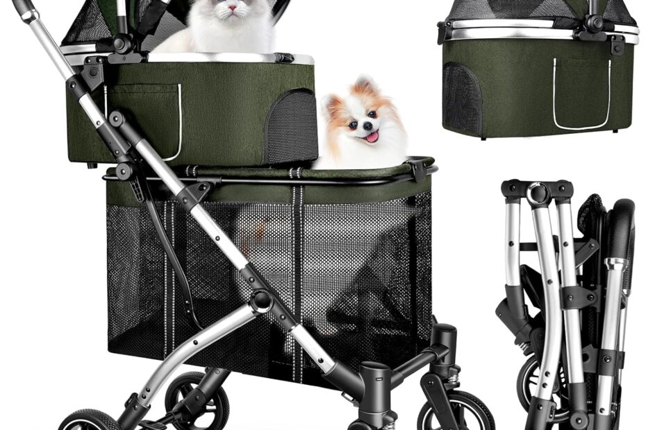 Explore the Versatile Double Pet Stroller: Comfort and Convenience for Your Furry Friends!