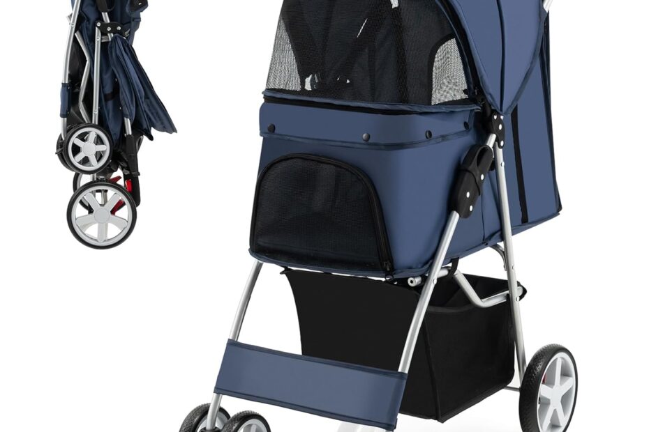 Giantex Folding Dog Stroller: The Ultimate Pet Travel Companion!