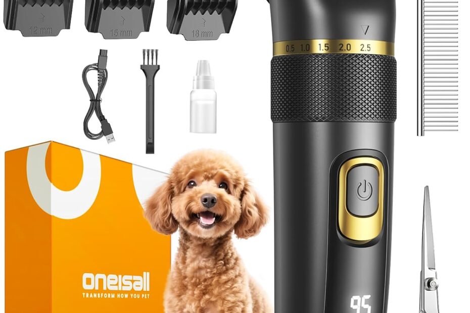 Groom Like a Pro: Oneisall Low Noise Dog Clippers for Stress-Free Pet Grooming