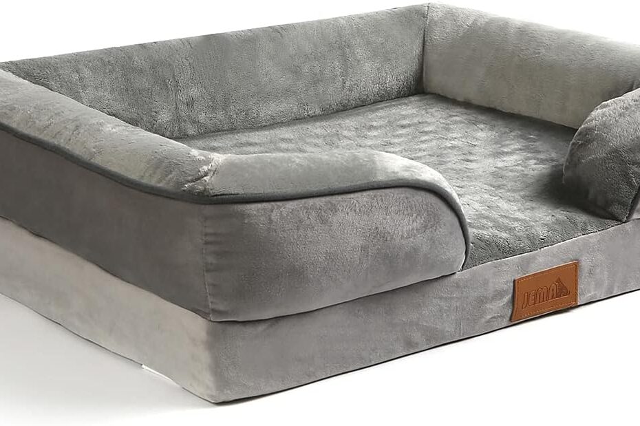 JEMA Dog Couch Bed: Comfort Meets Clean with Waterproof Design!