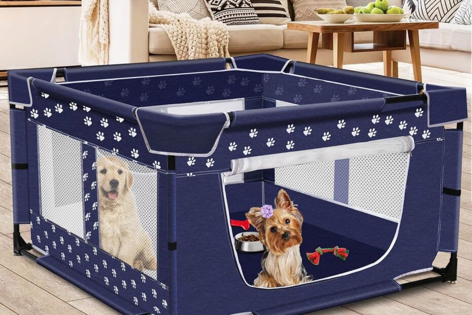 Keep Your Pets Safe and Happy: Review of the 43.3" Large Puppy Playpen