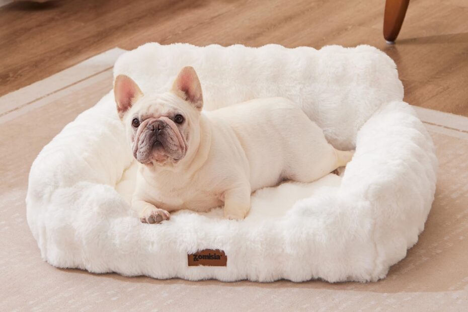 Pamper Your Pooch: The Ultimate Fluffy Orthopedic Sofa for Small Dogs & Cats!