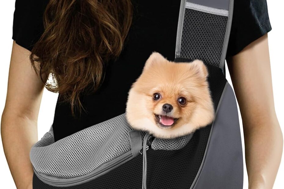 Pawaboo Pet Dog Sling Carrier: Your Stylish, Hands-Free Solution for Adventures!