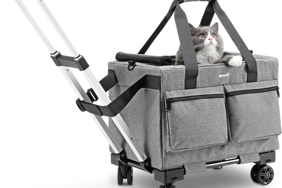 Pecute Cat Carrier on Wheels: The Ultimate Travel Solution for Your Feline Friend