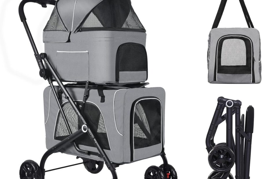 Petmolico Double Pet Stroller: The Ultimate Travel Solution for Your Furry Friends!