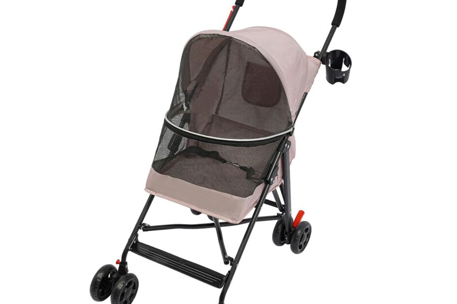 Reviewing the Perfect Pet Travel Companion: Compact, Easy-Fold Stroller for Small Dogs and Cats