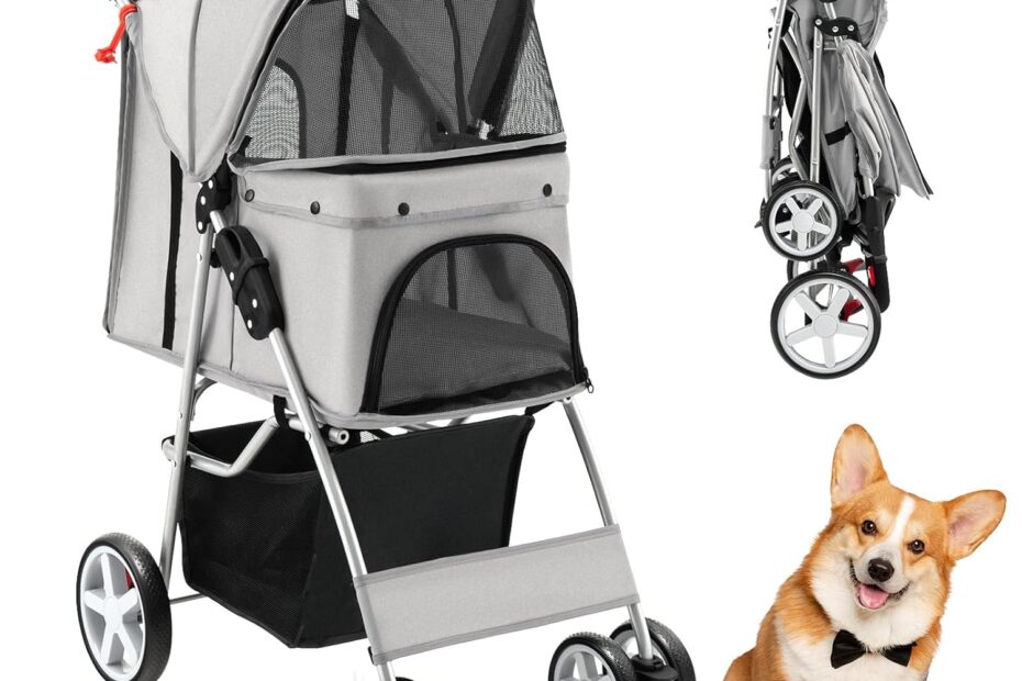 Reviewing the PETSITE Folding Dog Stroller: Comfort and Convenience for Your Furry Friends!