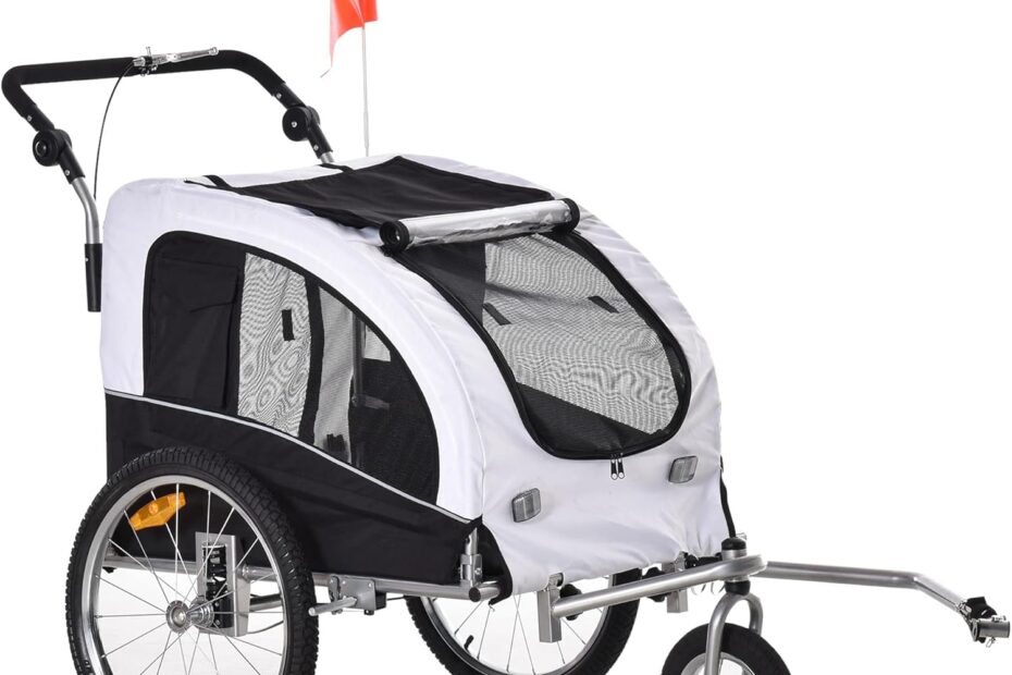 Ride in Style: Aosom 2-in-1 Dog Bike Trailer & Stroller Review!