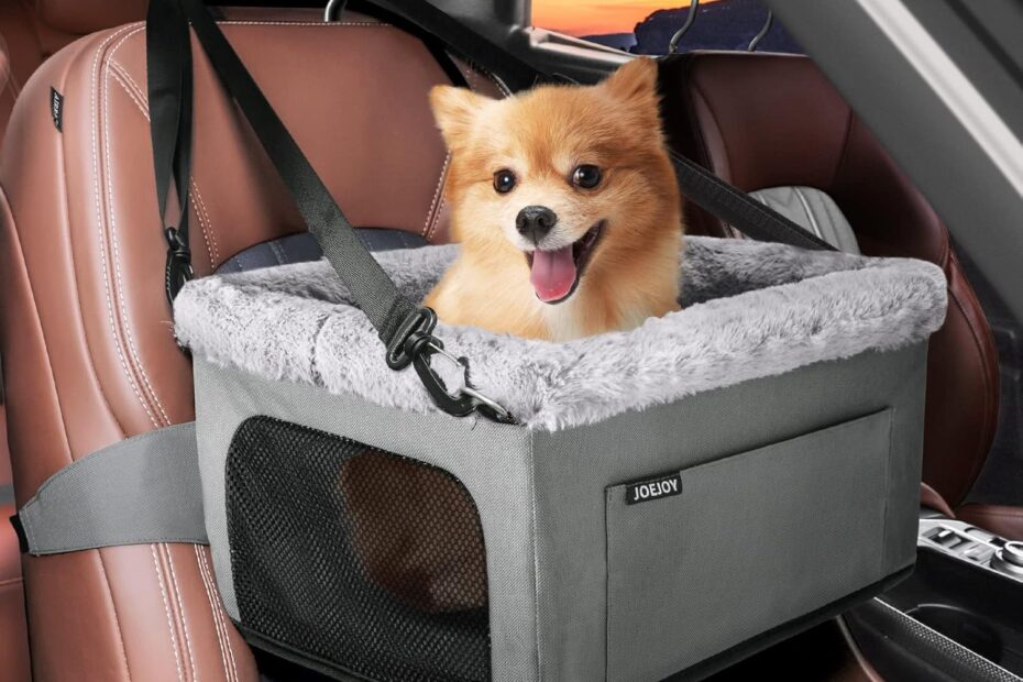 Road Trip Ready: JOEJOY Deluxe Dog Booster Seat Review for Small Pets!