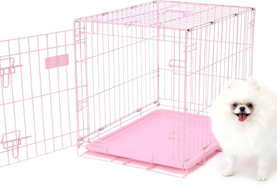Secure Your Pup in Style: A Review of the Carlson Pink Compact Dog Crate