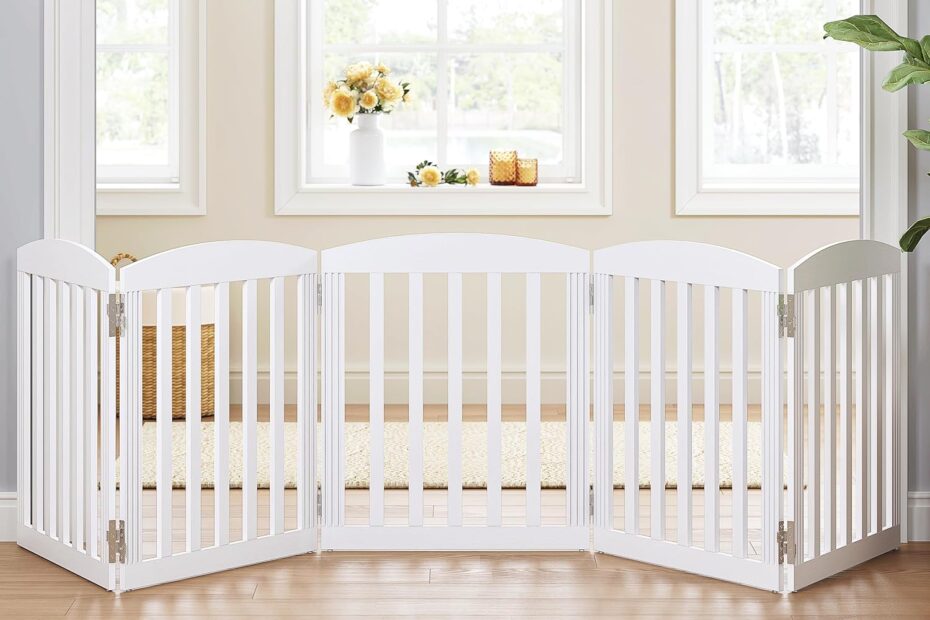 SPIRICH 120" Extra Wide Dog Gate: The Ultimate Pet Barrier for Your Home