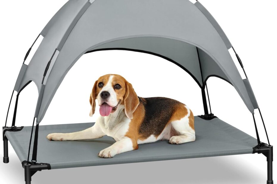Stay Cool and Comfortable: Heeyoo Elevated Dog Bed with Canopy Review