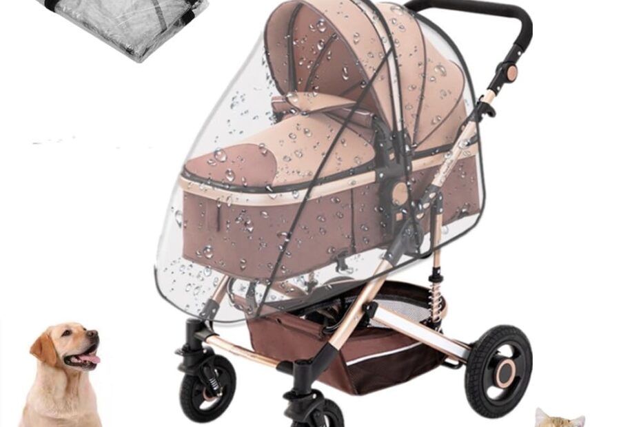 Stay Dry and Cozy: Unisize Pet Stroller Rain Cover Review