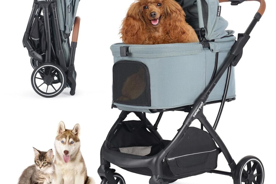 Stroll in Style: The T5 Luxury Pet Stroller Review for Your Furry Friends!