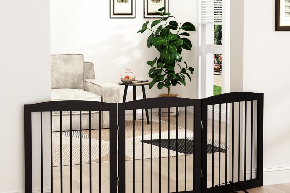 Stylish and Secure: The Ultimate Review of the Freestanding Wooden Pet Gate for Dogs