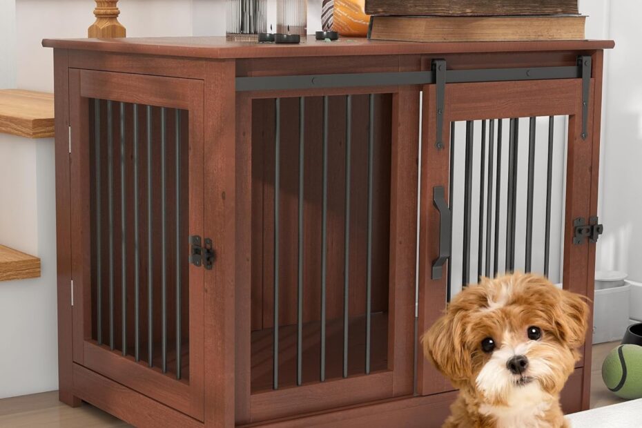 Stylish & Functional: A Review of the TAOHFE Solid Wood Dog Crate Furniture