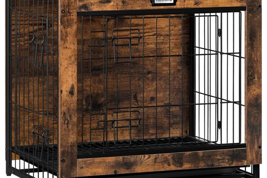 Stylish Living: Review of the Rustic Brown Dog Crate Furniture for Small Dogs
