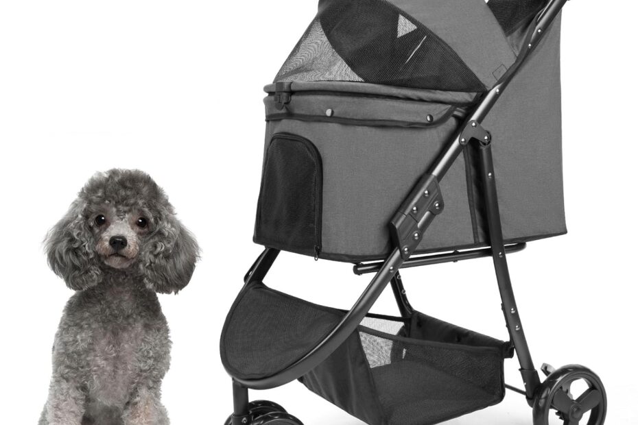 Stylish & Practical: The Ultimate Pet Stroller for Active Adventures!