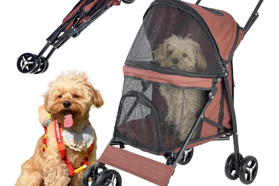 Stylish Strolling: The Elite Umbrella Dog Stroller Review