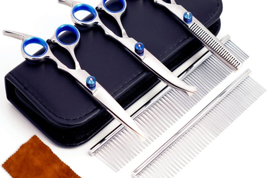 The Ultimate 7 in 1 Dog Grooming Scissors Set: Your Pet's New Best Friend