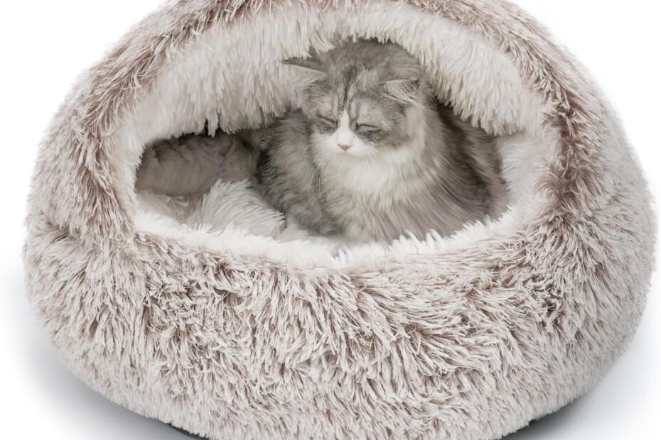 The Ultimate Cozy Retreat: CATISM Plush Hooded Cat Bed Review