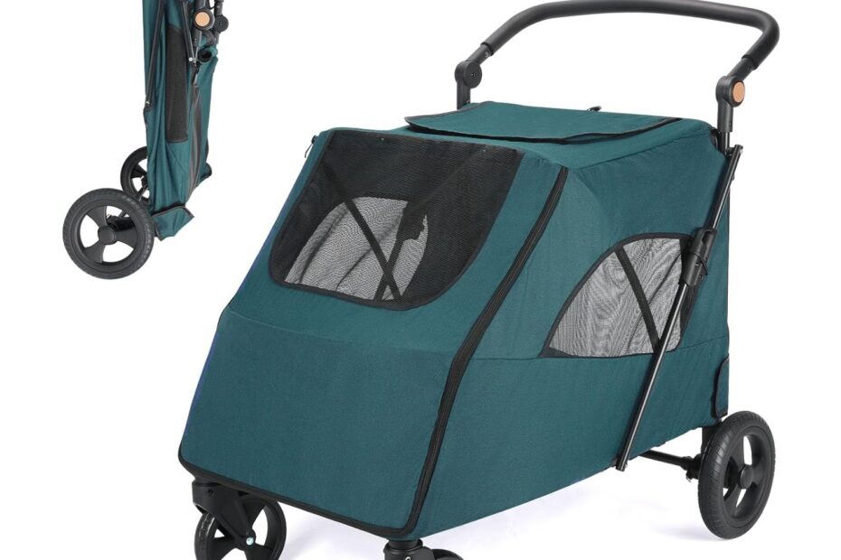 The Ultimate Dog Stroller: Comfort & Convenience for Large Pets!