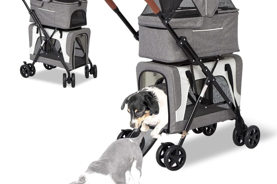 The Ultimate Dog Stroller: Comfort & Convenience for Your Furry Duo!