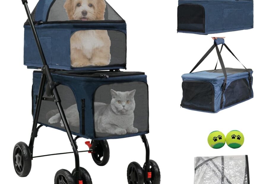 The Ultimate Double Pet Stroller: Comfort and Safety for Your Furry Friends