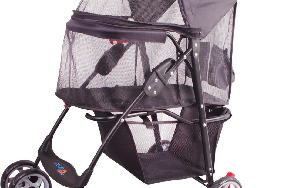 The Ultimate Full-Window Pet Stroller: Travel in Style with Your Furry Friends!