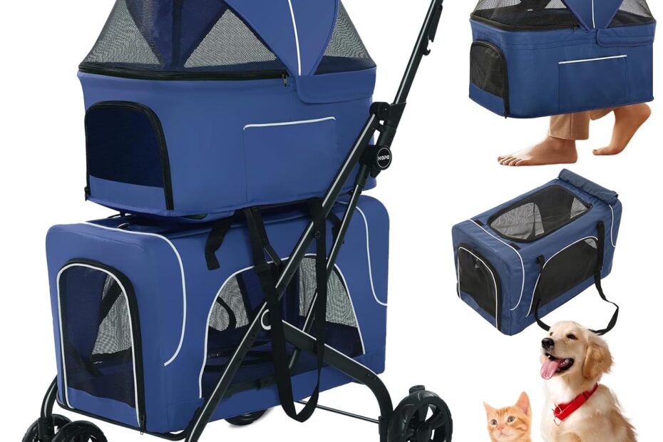 The Ultimate Multi-Purpose Pet Stroller: Stylish and Functional for Your Small Dogs and Cats!