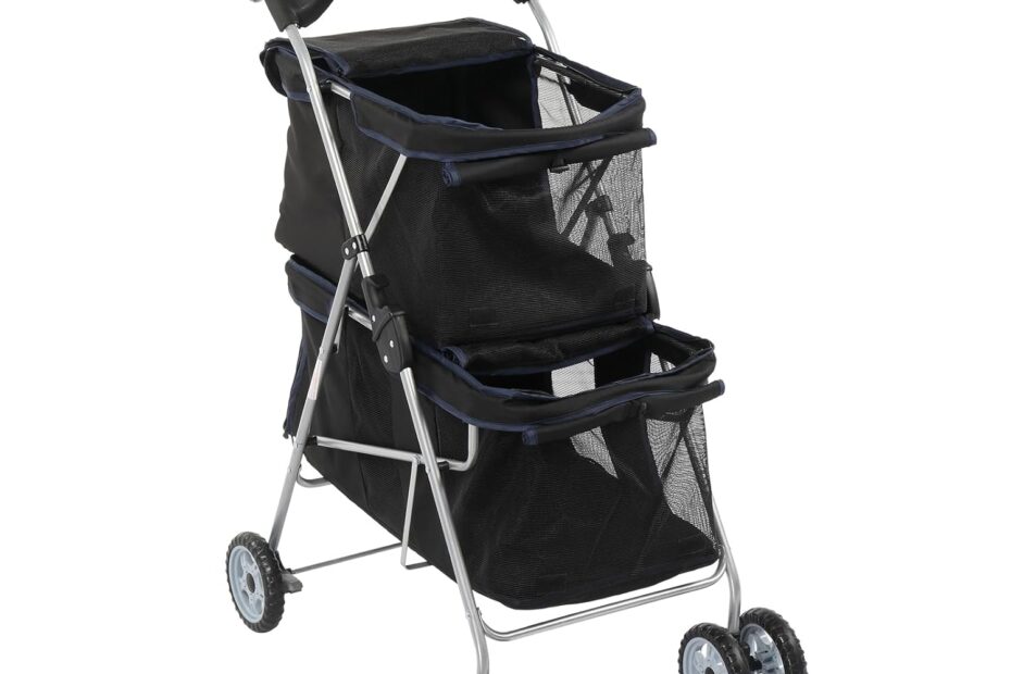 The Ultimate Pet Stroller for Two: Comfort and Convenience for Your Furry Friends!