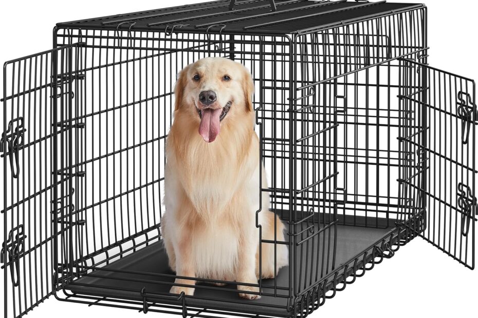The Ultimate Review of Yaheetech 42" Double Door Dog Crate: Perfect for Your Growing Pup!