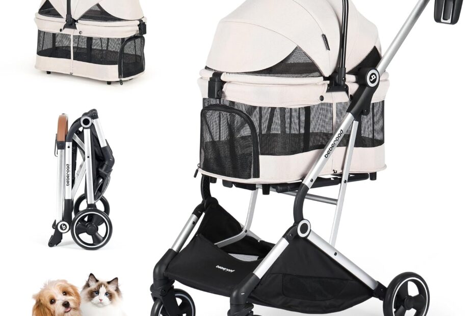The Ultimate T3 Pro 3 in 1 Pet Stroller: Comfort and Convenience for Your Furry Friends!
