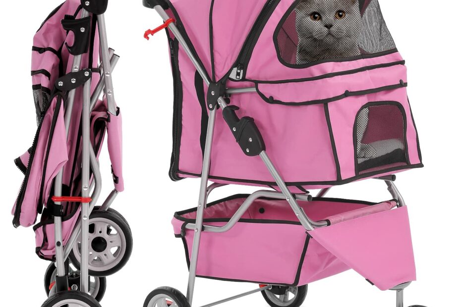 Top Pick: HCY Folding Dog Stroller for Stylish Pet Adventures!
